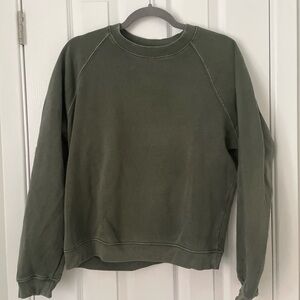 Olive Green Crewneck Sweatshirt